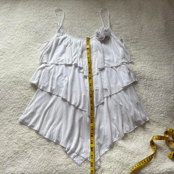 2000s Tiered Ruffle Tank Top - Picture 6 of 6